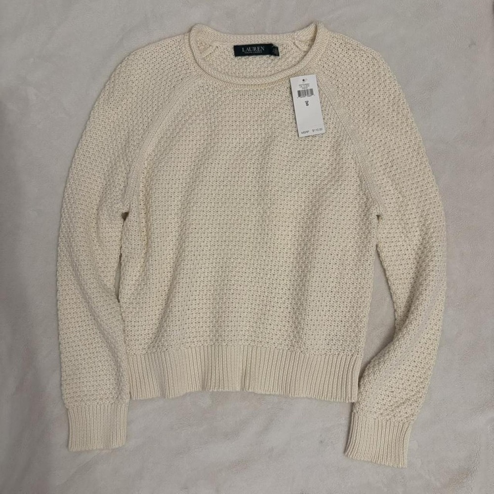 Ralph Lauren Cream Knit Sweater